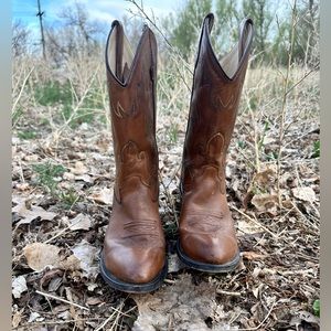 Cowboy boots. Dark brown